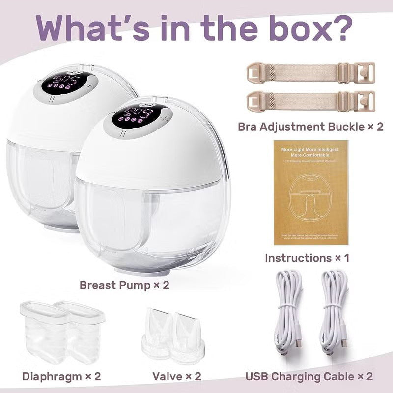 Wearable Hands-free wireless breast pump