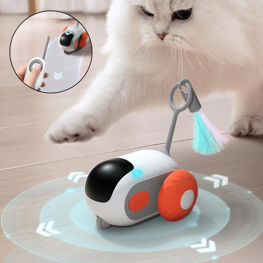 Automatic Self-moving Interactive Cat Toy-Keeps Your Pets Healthy and Active