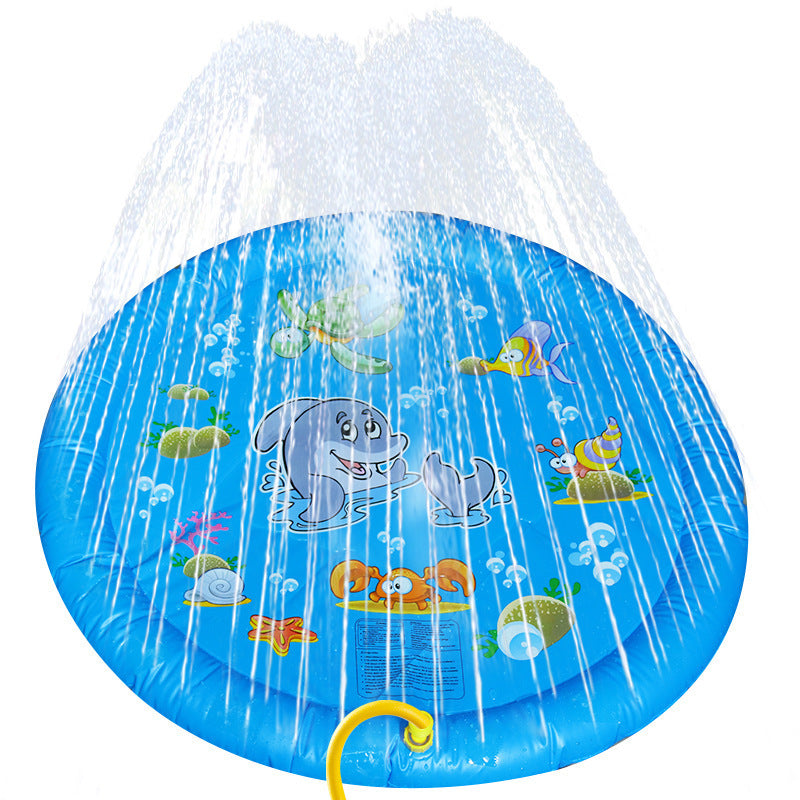 Fun Backyard Fountain Play Mat For Kids and your Pet Dog-Splash and Get Wet in Summer with your Pets and Kids