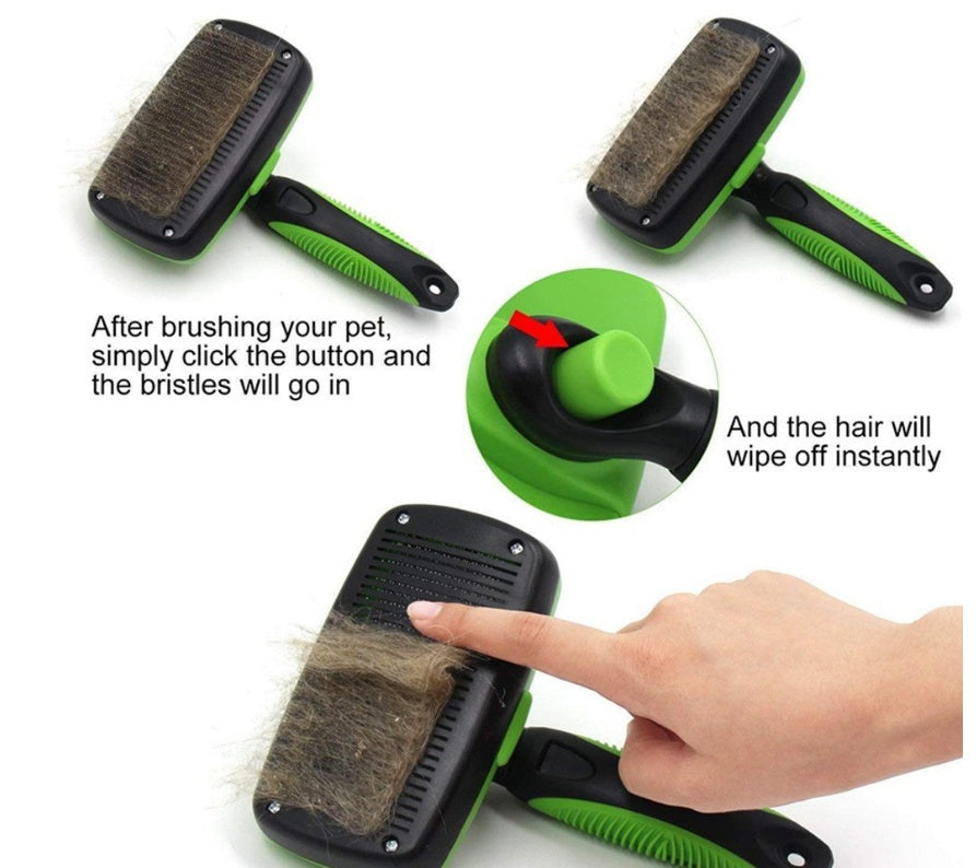 Pet Self Cleaning Slicker Brush