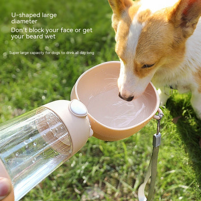 Portable Dog Water Bottle with Inbuilt Container for Your Dog Treat