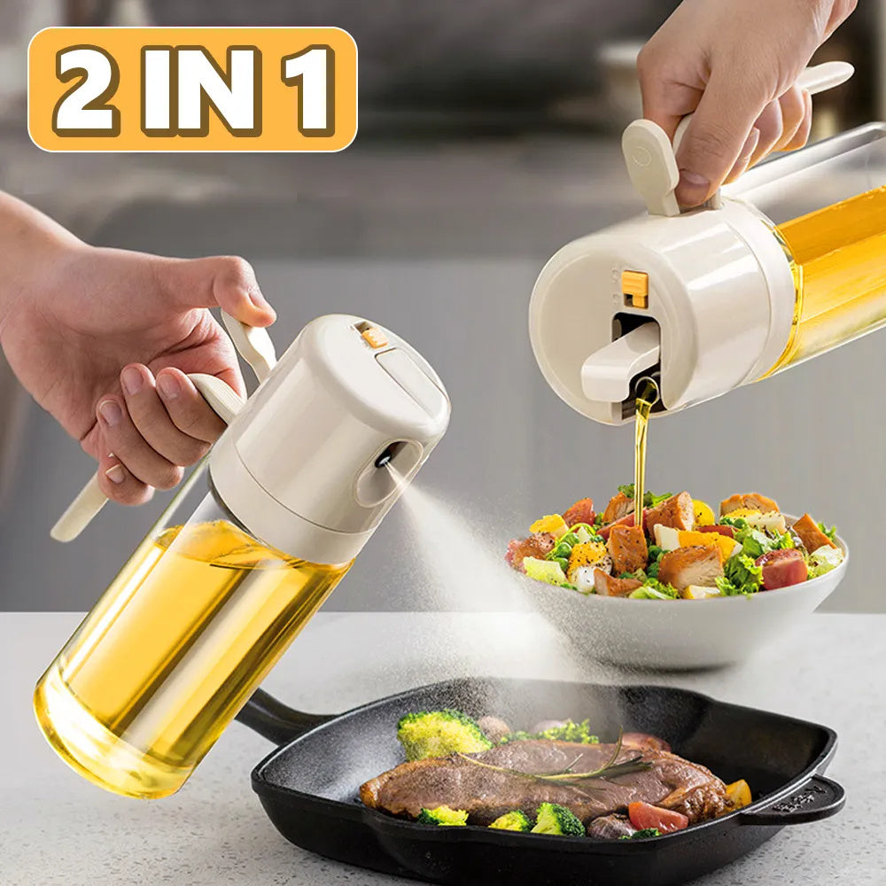 2 IN 1 Pour and Spray Oil Bottle