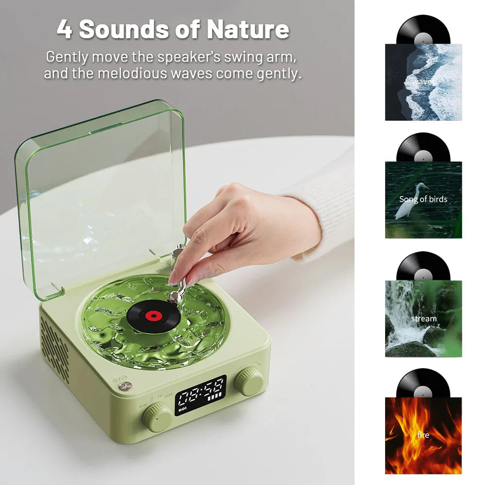 Retro Bluetooth Turntable Music Player