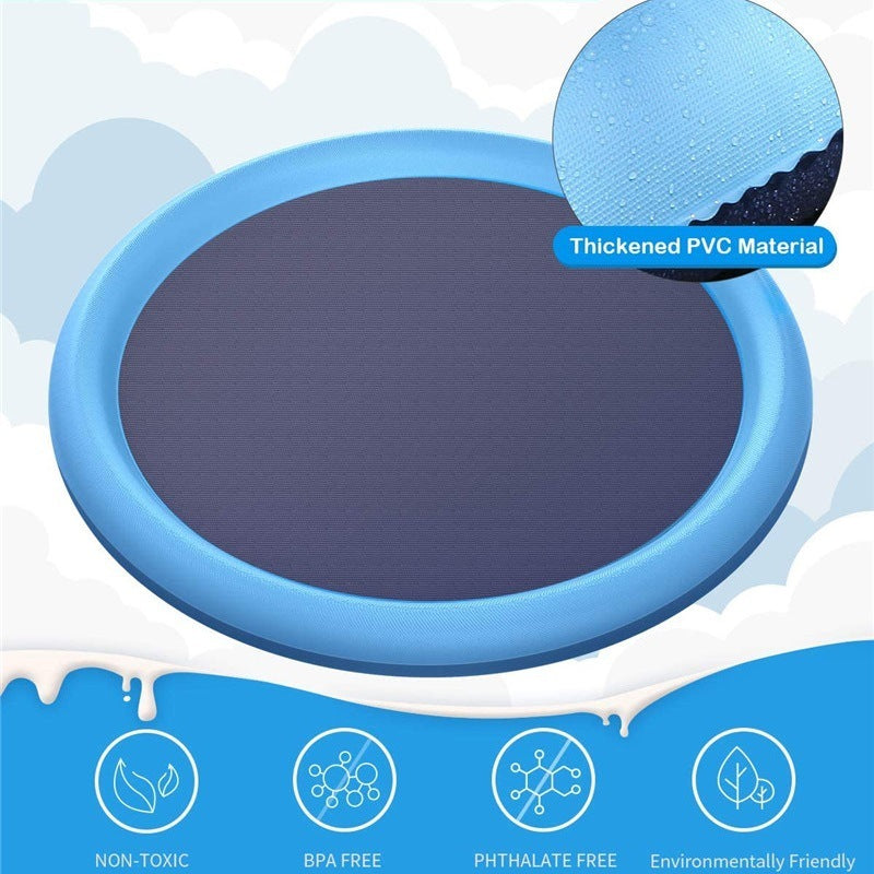 Fun Backyard Fountain Play Mat For Kids and your Pet Dog-Splash and Get Wet in Summer with your Pets and Kids