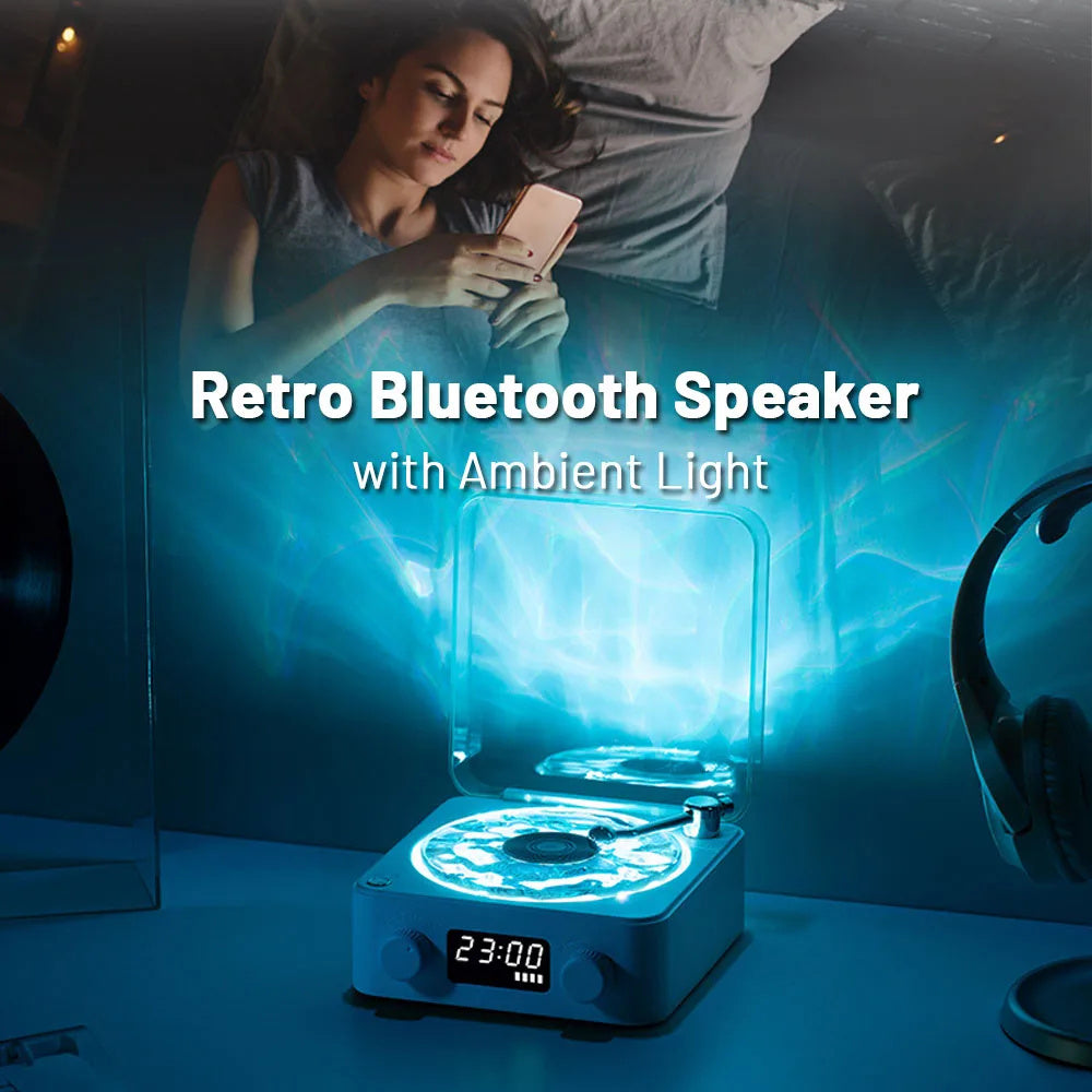 Retro Bluetooth Turntable Music Player