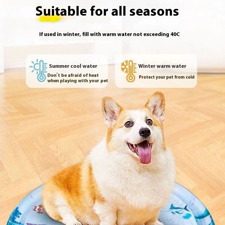 Summer Cooling Pet Water Bed Cushion Ice Pad Dog Sleeping Square Mat For Puppy Dogs Cats Pet Kennel Cool Cold