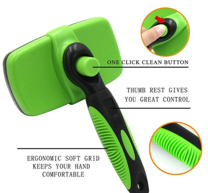 Pet Self Cleaning Slicker Brush