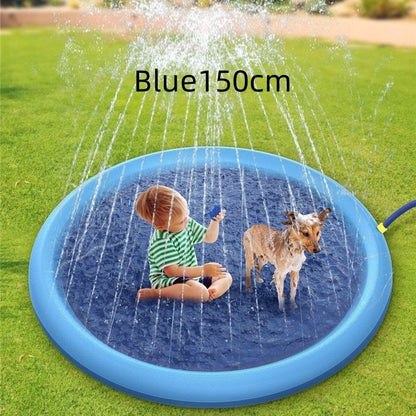 Fun Backyard Fountain Play Mat For Kids and your Pet Dog-Splash and Get Wet in Summer with your Pets and Kids