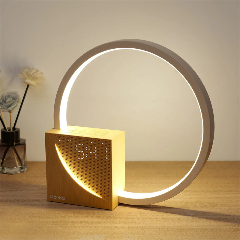 Smart Bedside Touch Lamp with Natural Sounds & Alarm Clock