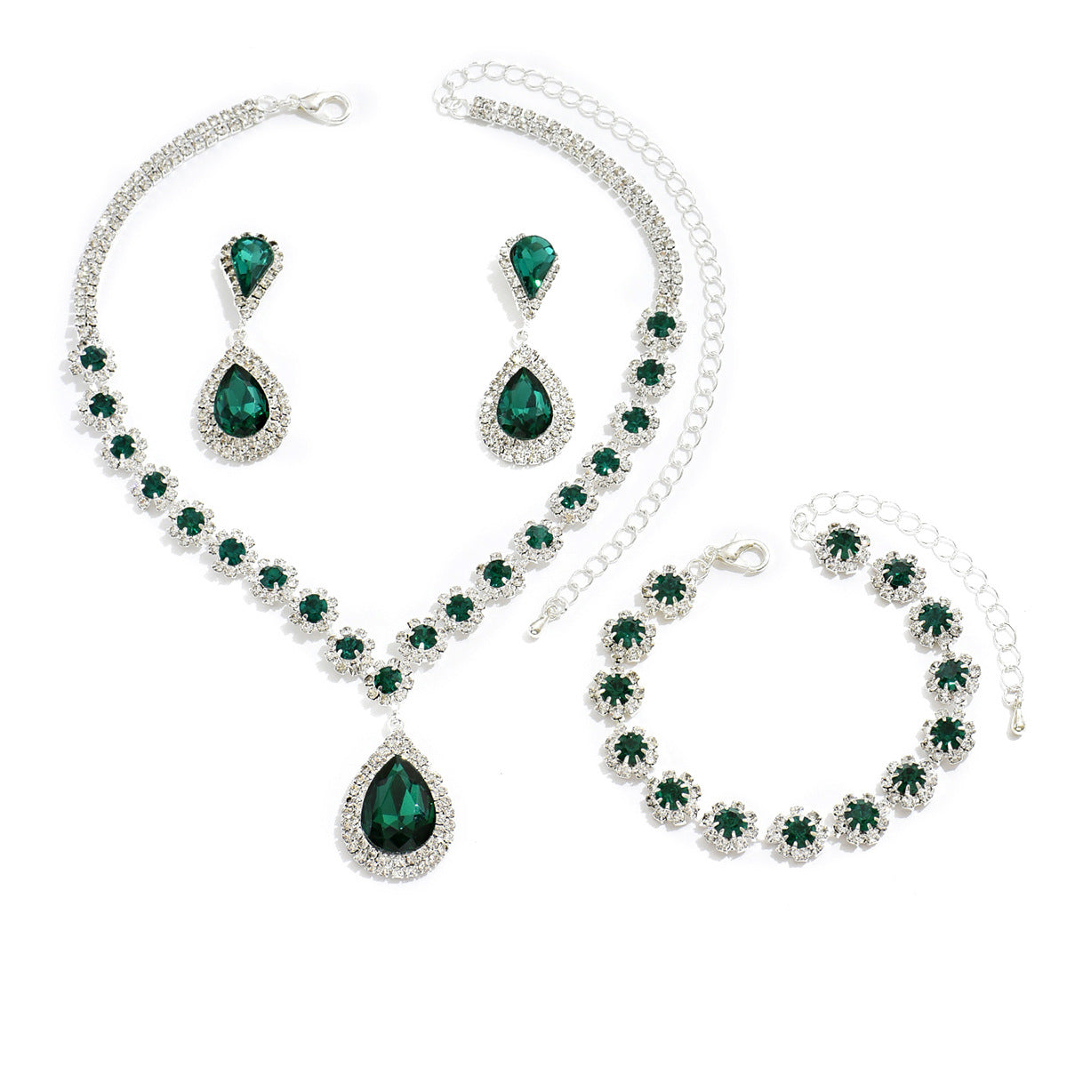 Radiant Rhinestone Jewelry Set