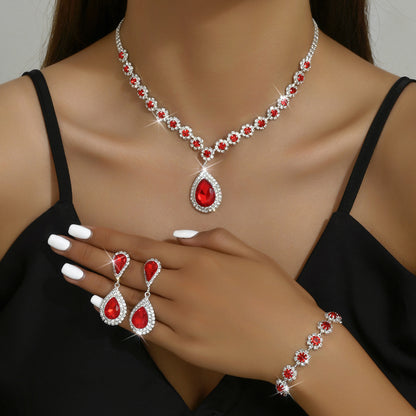 Radiant Rhinestone Jewelry Set