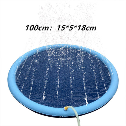 Fun Backyard Fountain Play Mat For Kids and your Pet Dog-Splash and Get Wet in Summer with your Pets and Kids