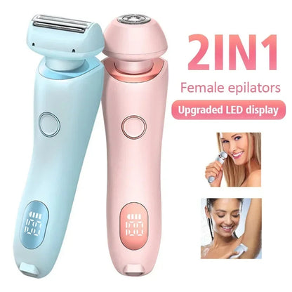 2-in-1 USB Rechargeable Epilator & Trimmer for Women