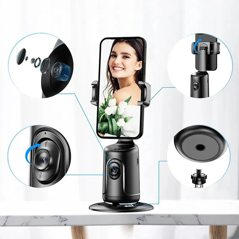 Smart 360° Auto Face Tracking AI Gimbal for Smartphones